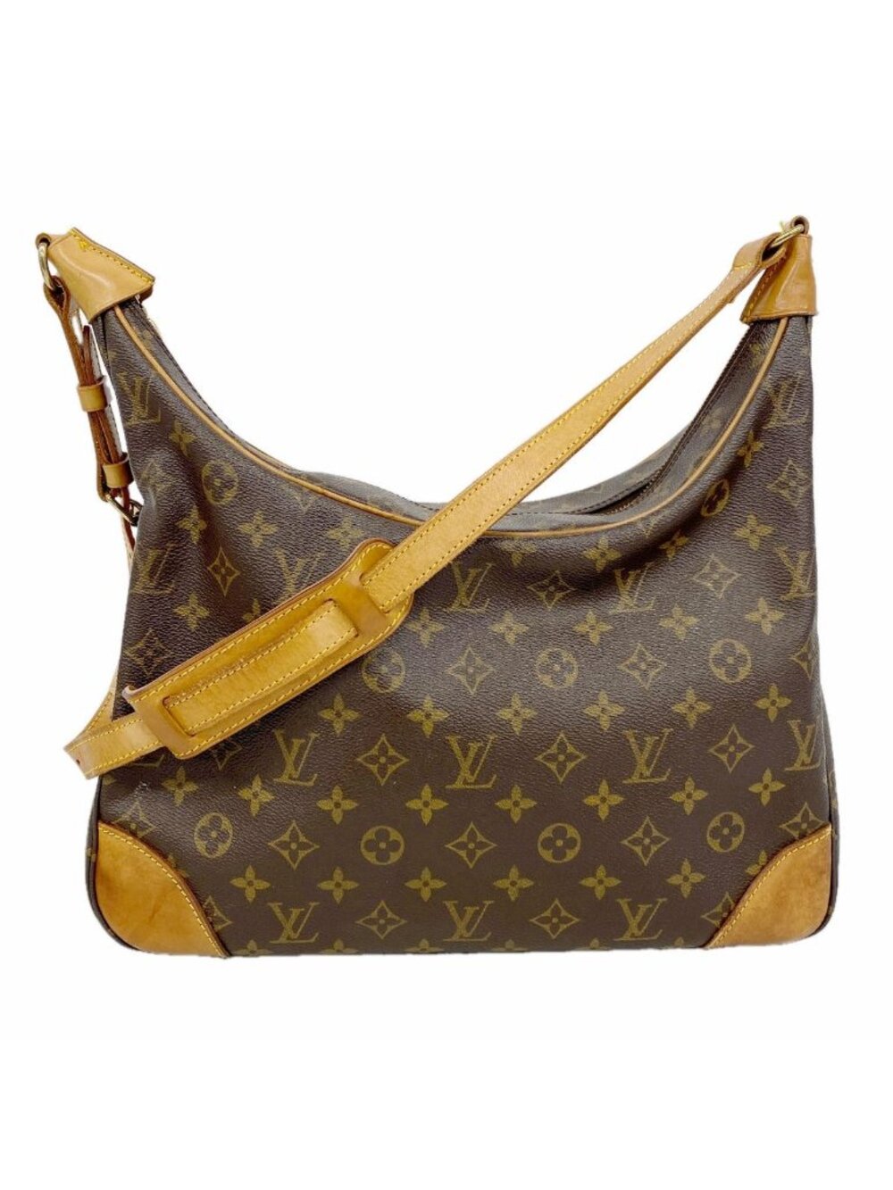 Louis Vuitton Shoulder Bag Monogram Boulogne 35 Brown